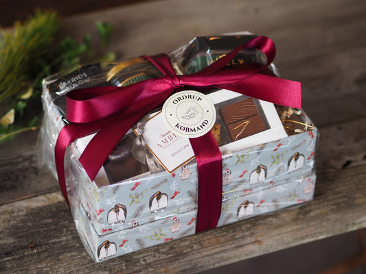 Mellem gaveæske med Chokolade, Vingummi & Lakrids